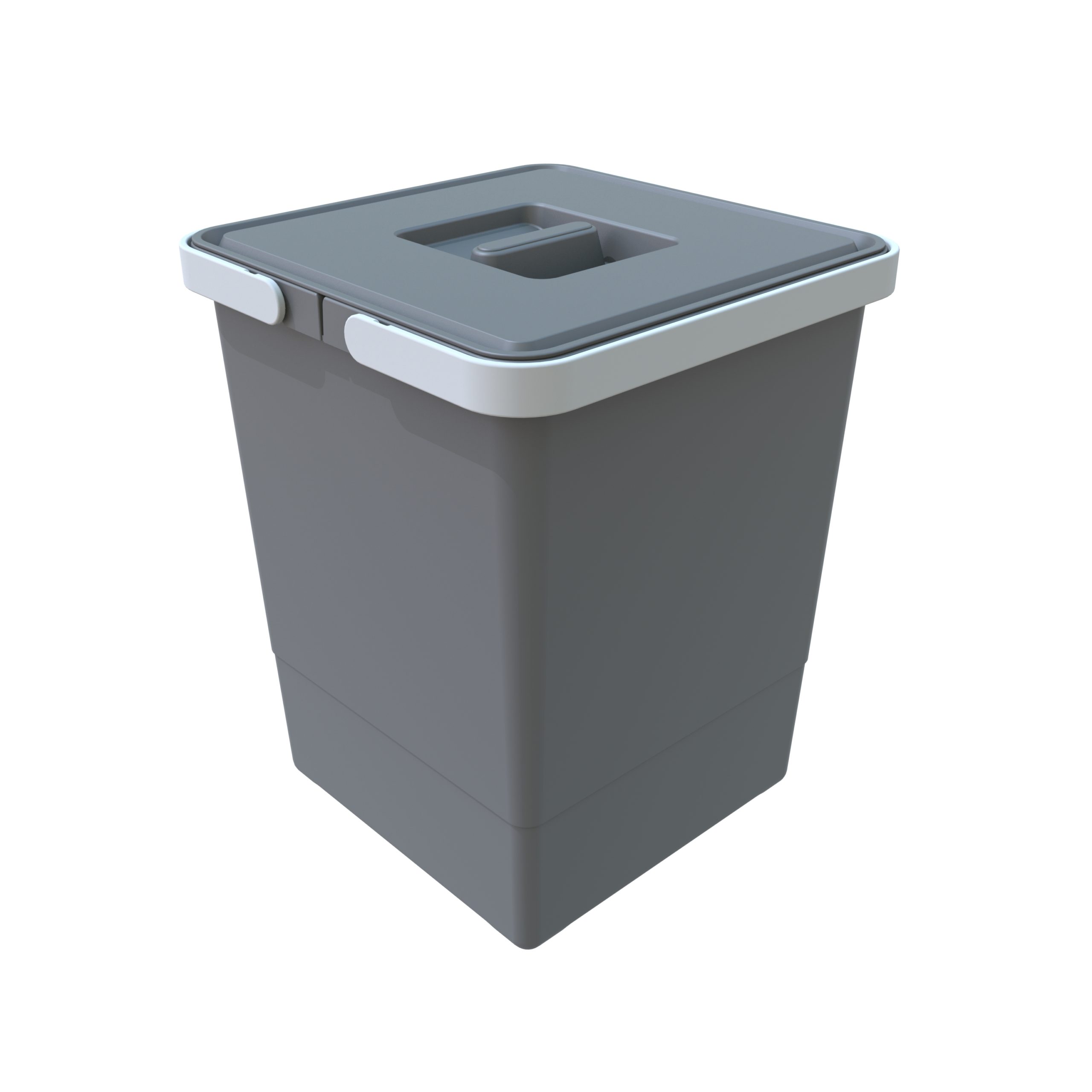 Hachiman Omnioutil Secchio Medio Con Coperchio - Verde - 10 Litri - Impilabile, Multiuso (Giocattoli, Ghiaccio, Giardinaggio)