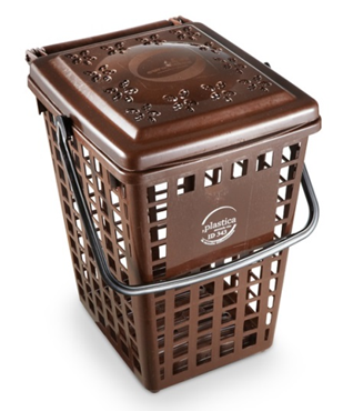 Contenitore aerato per la raccolta differenziata di scarti umidi da raccolta differenziata – EcoDry3 10 Lt