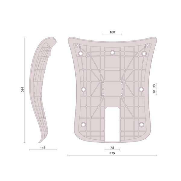 Schienale interno – Domino