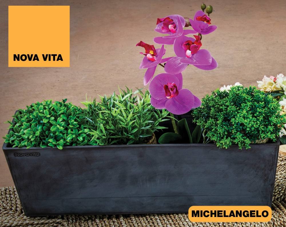 Vaso rettangolare – Linea Nova Vita – Vaso Michelangelo