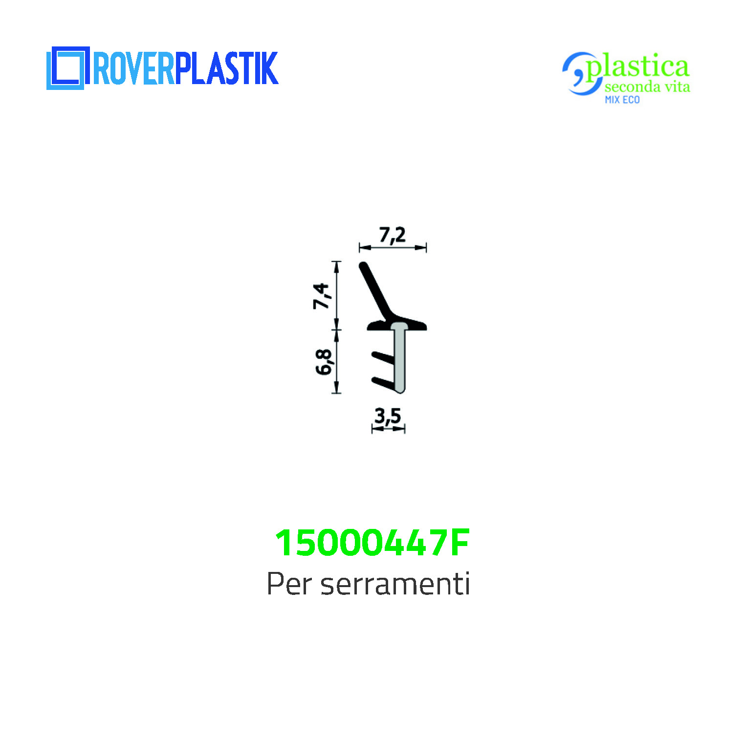 Guarnizione per finestre – 15000447F