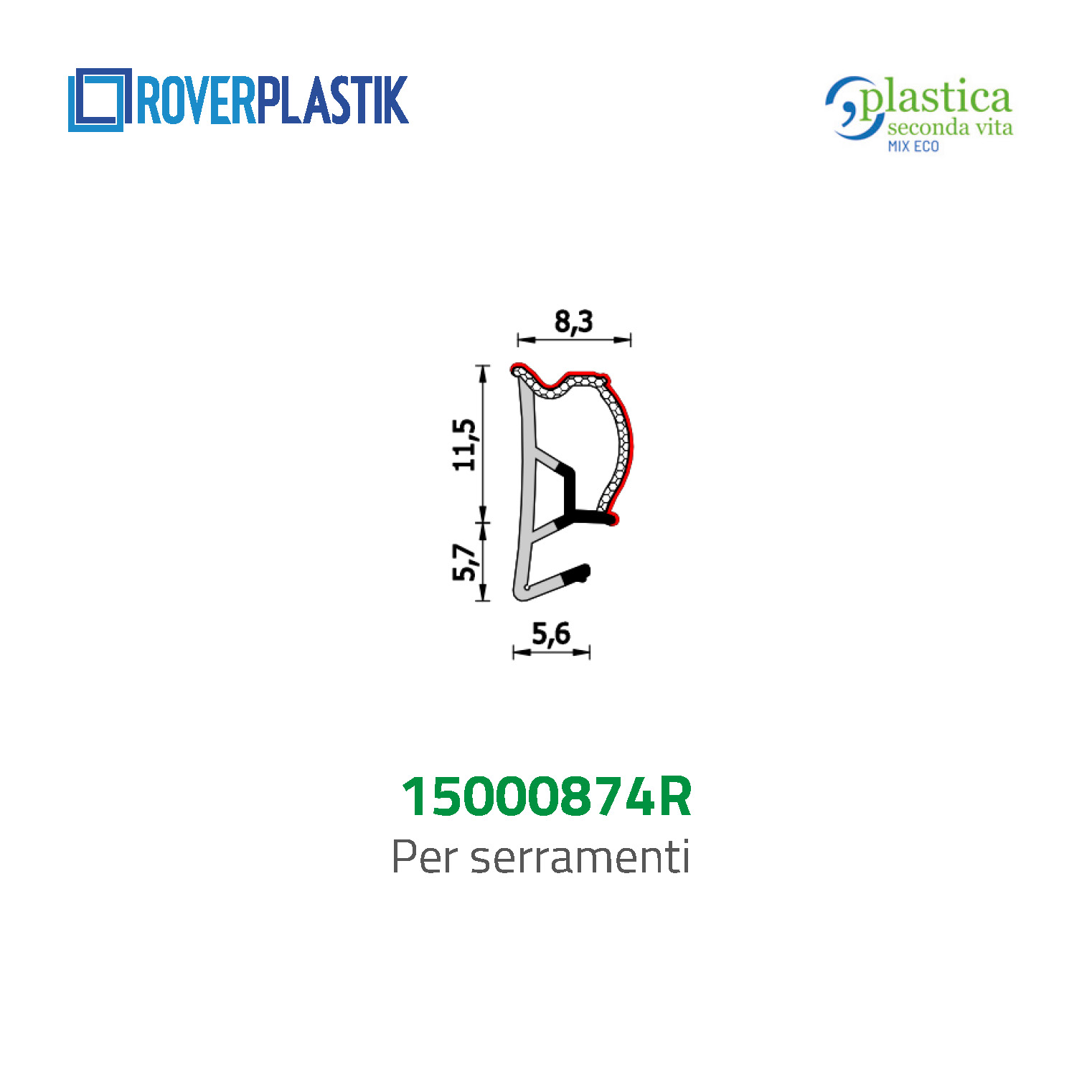 Guarnizione per finestre – 15000874R