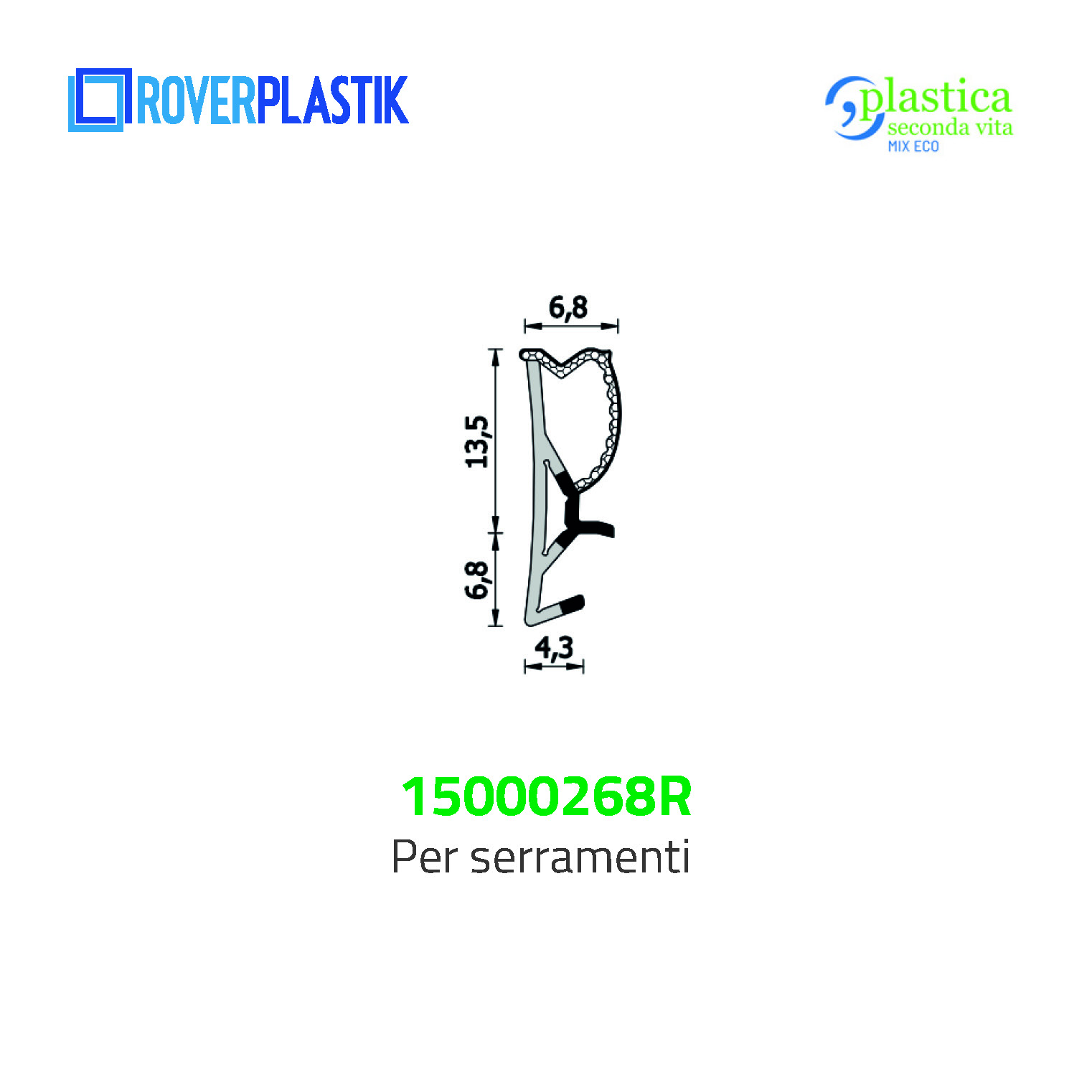 Guarnizione per finestre – 15000268R