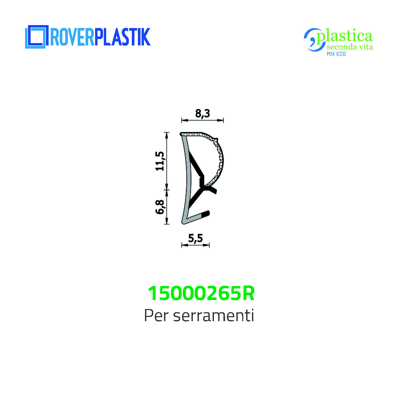 Guarnizione per finestre – 15000265R