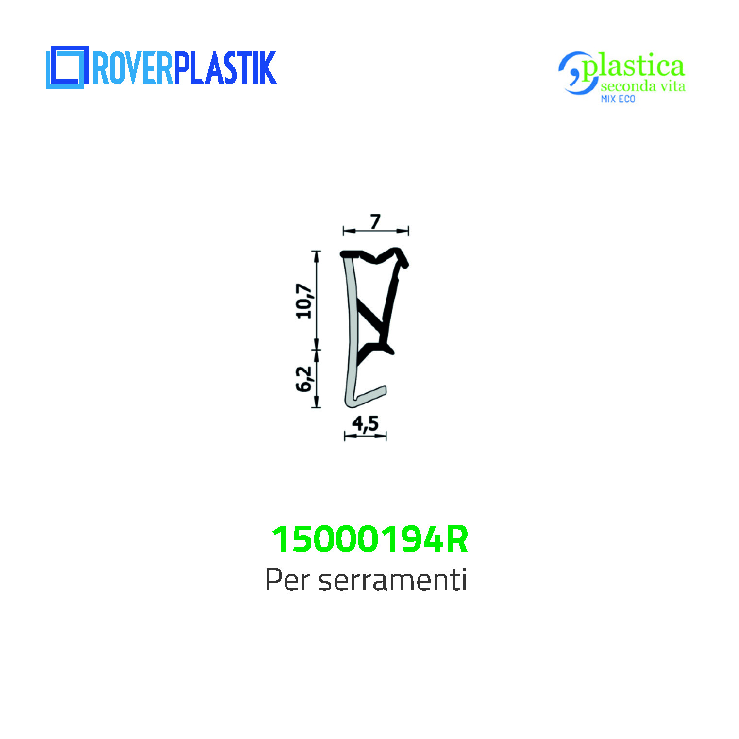 Guarnizione per finestre – 15000194R
