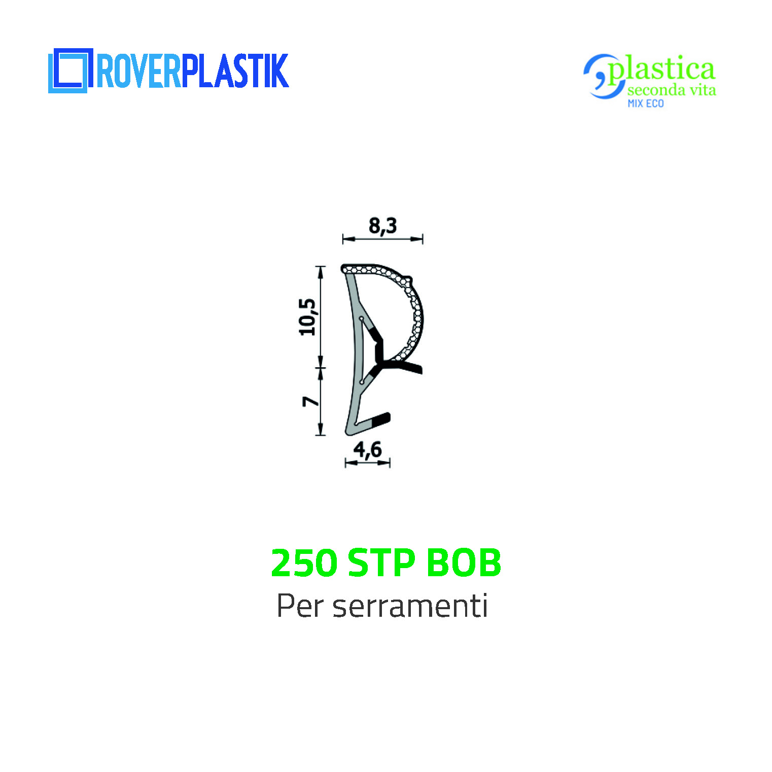 Guarnizione per finestre – 250 STP BOB