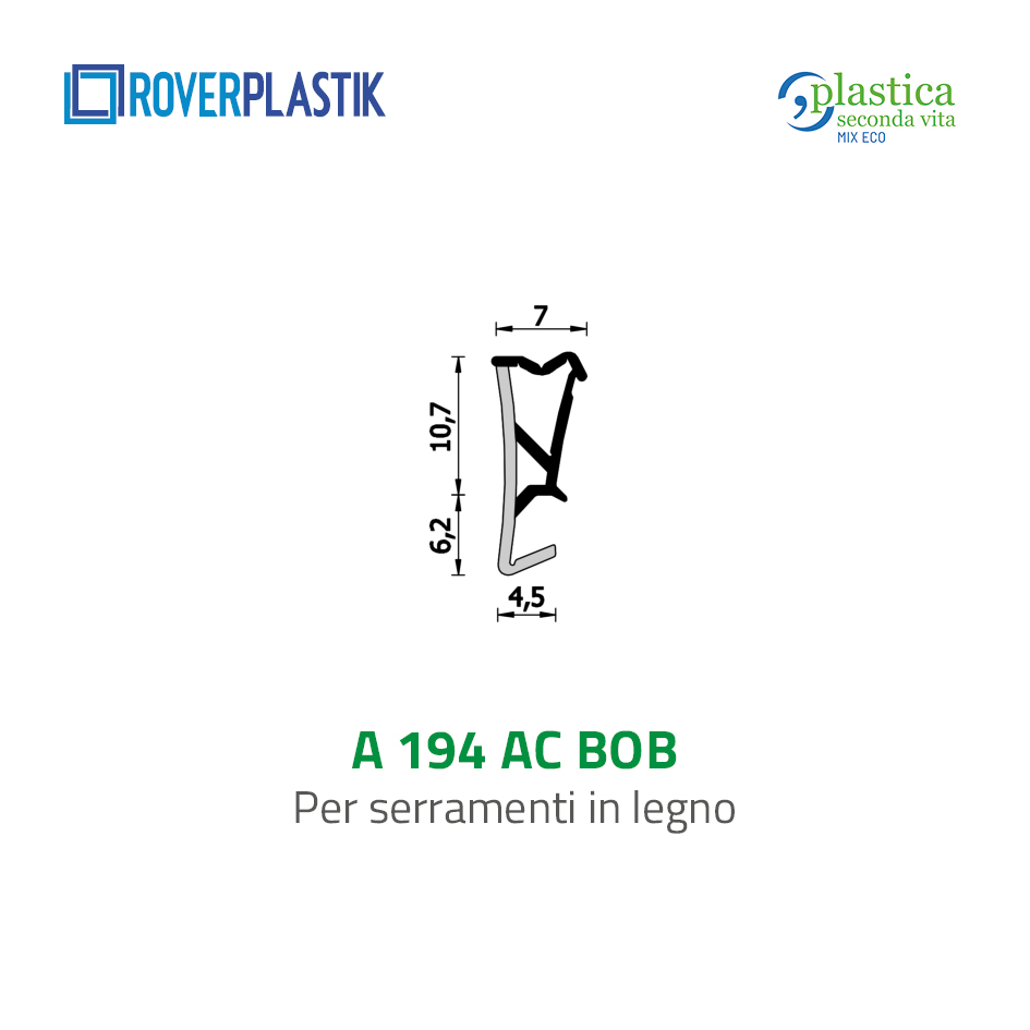 Guarnizione per finestre in legno – 194 AC BOB