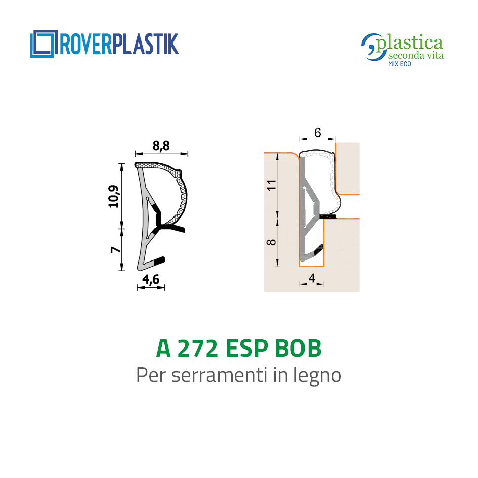 Guarnizione per finestre in legno – 272 ESP BOB