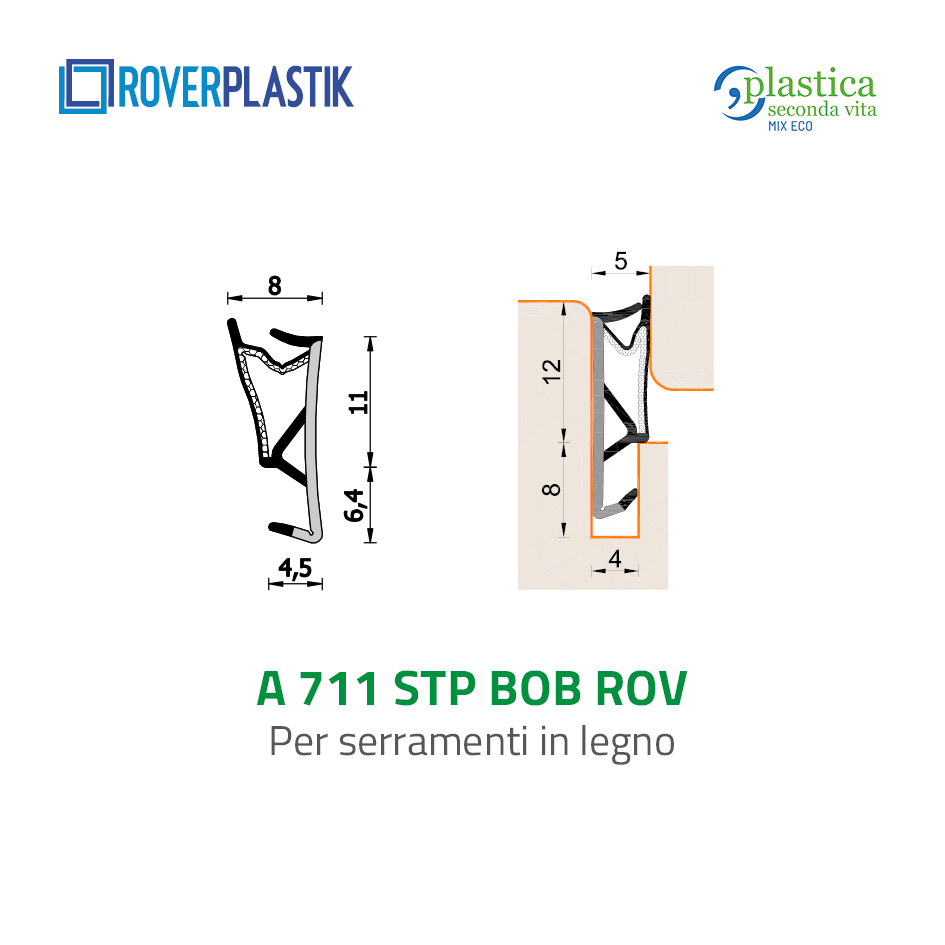 Guarnizione per finestre in legno – 711 STP BOB ROV