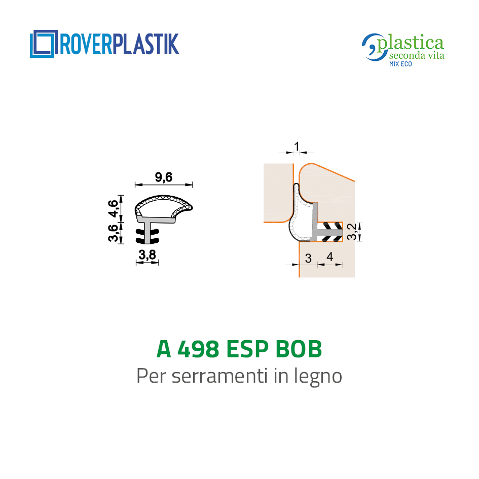 Guarnizione per finestre in legno – 498 ESP BOB