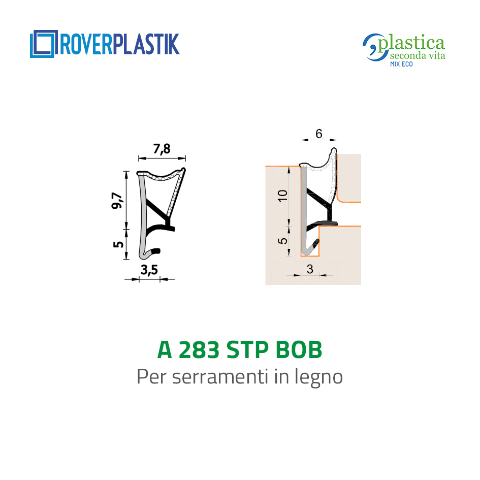 Guarnizione per finestre in legno – 283 STP BOB