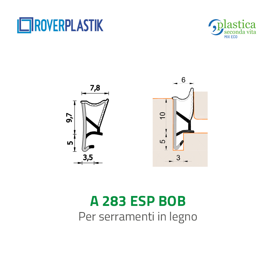Guarnizione per finestre in legno – 283 ESP BOB