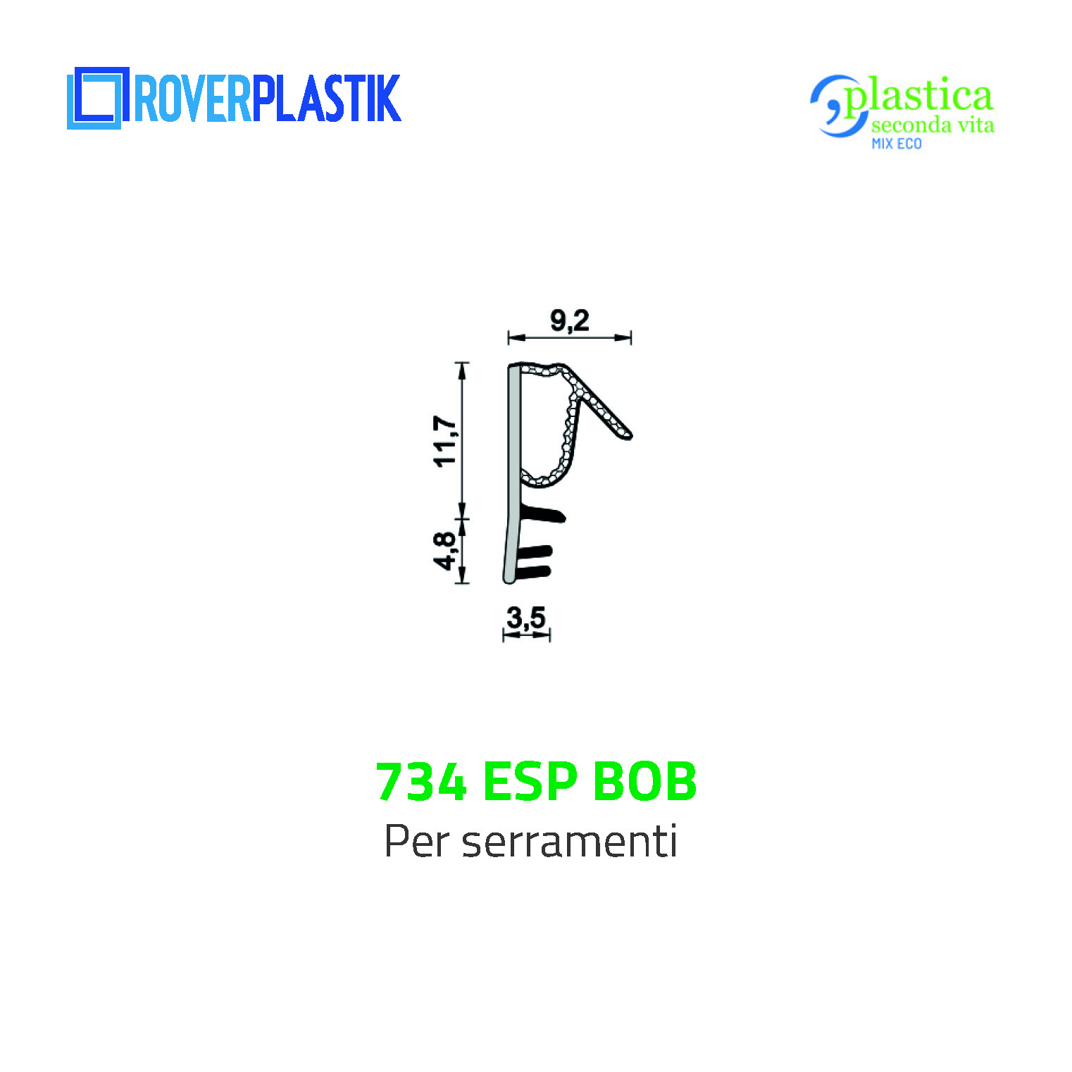 Guarnizione per finestre – 734 ESP BOB