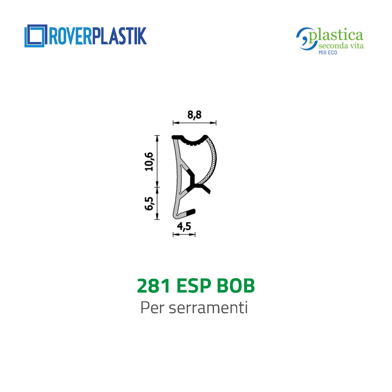 Guarnizione per finestre – 281 ESP BOB