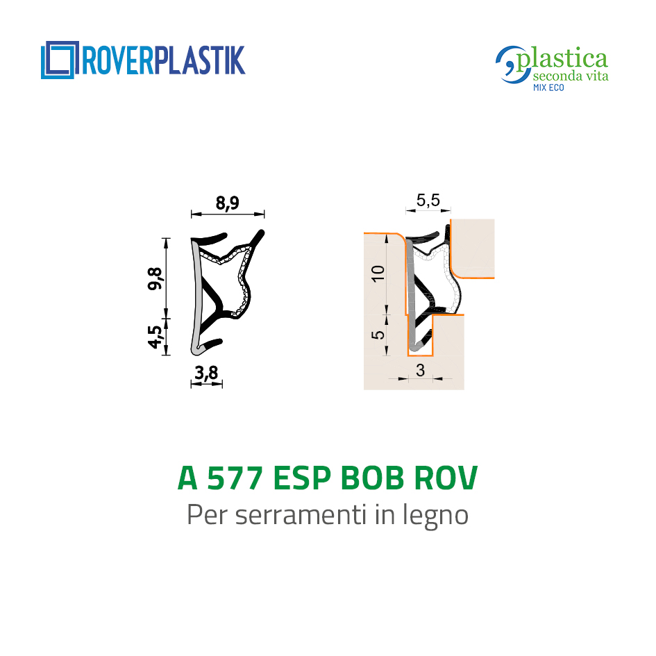 Guarnizione per finestre in legno – 577 ESP BOB ROV