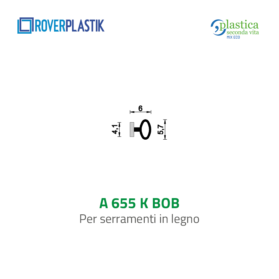 Guarnizione per finestre in legno – 655 K BOB