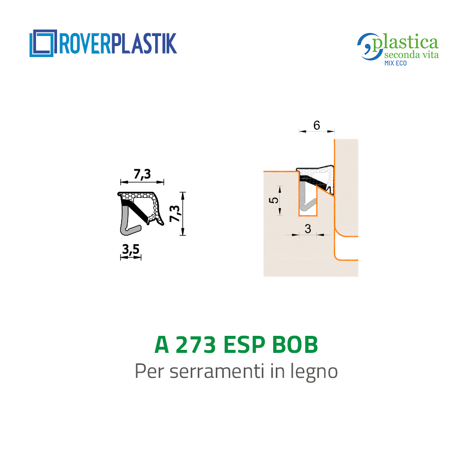 Guarnizione per finestre in legno – 273 ESP BOB
