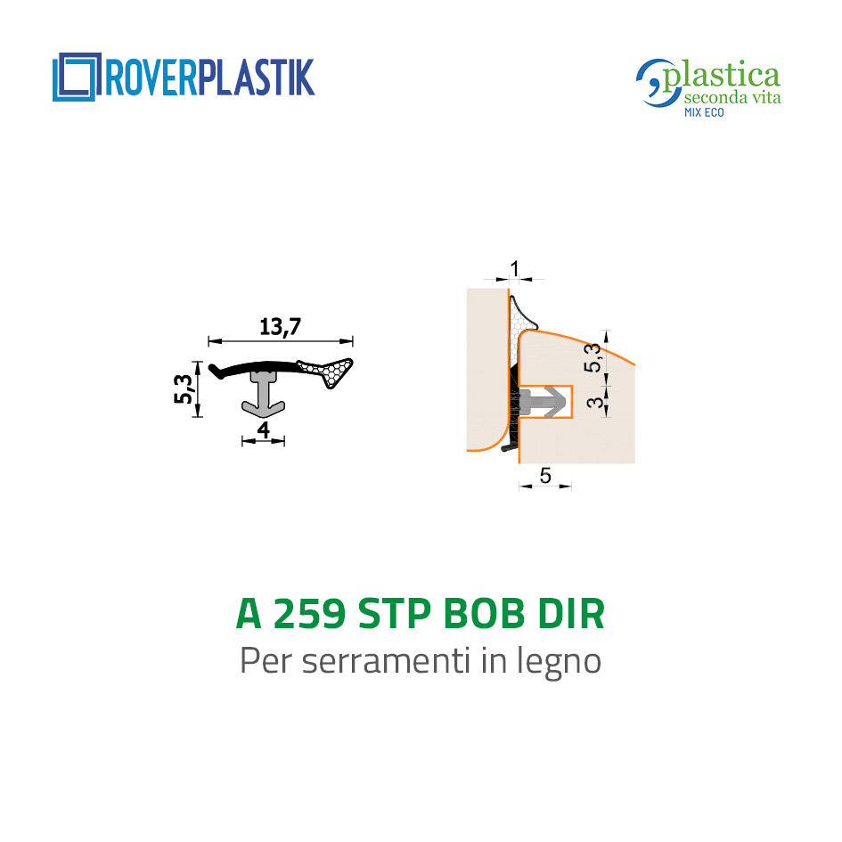 Guarnizione per finestre in legno – 259 STP BOB
