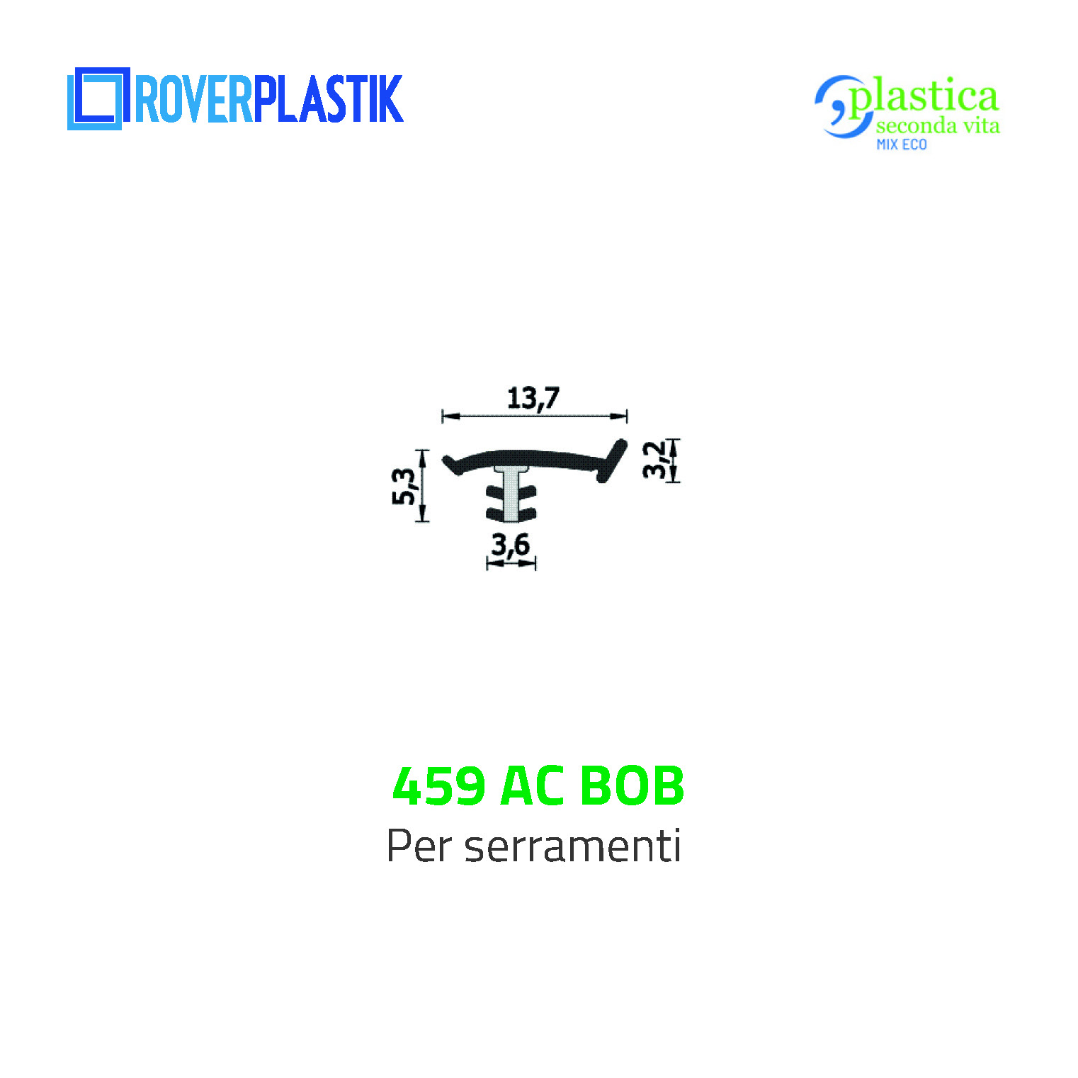 Guarnizione per finestre in legno – 459 AC BOB