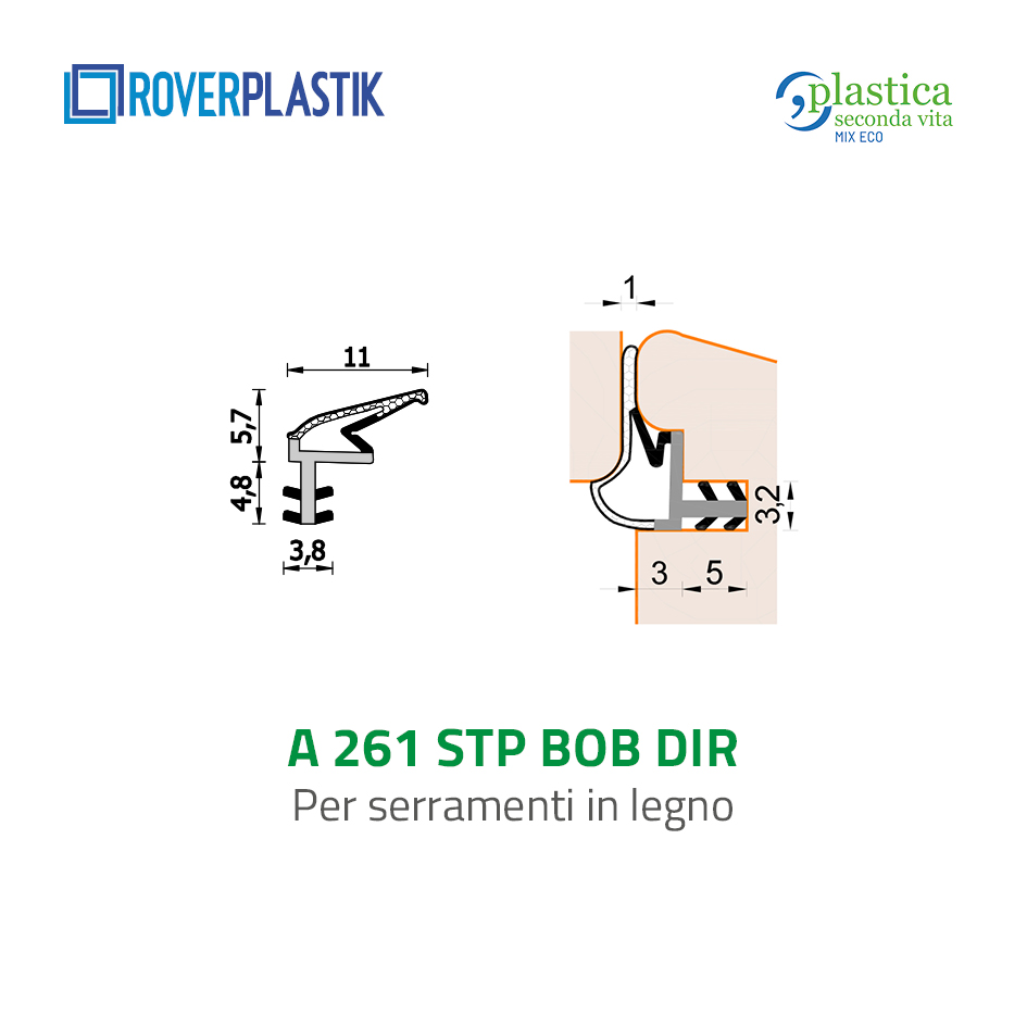 Guarnizione per finestre in legno – 261 STP BOB
