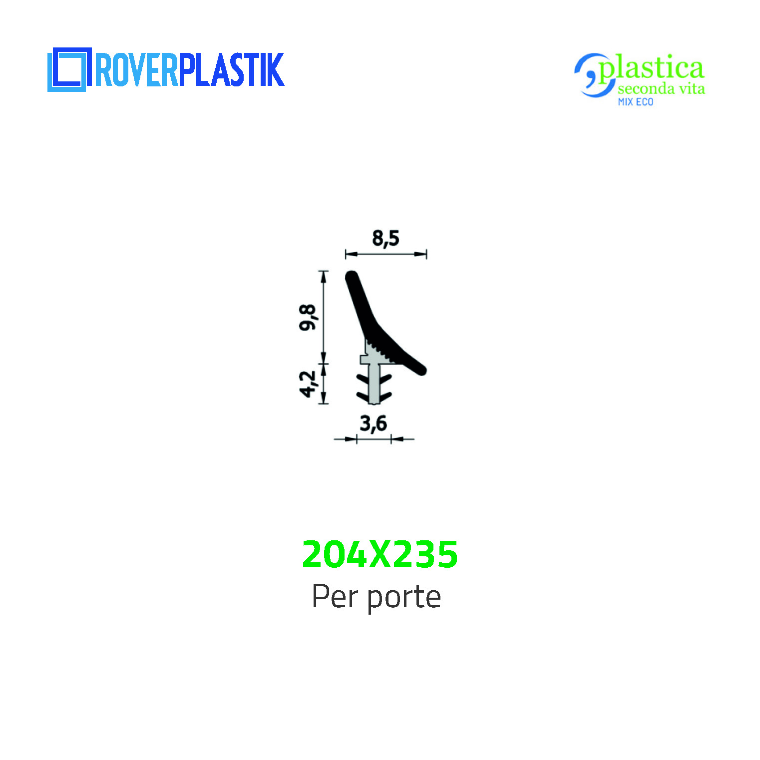 Guarnizione per porte – 204×235