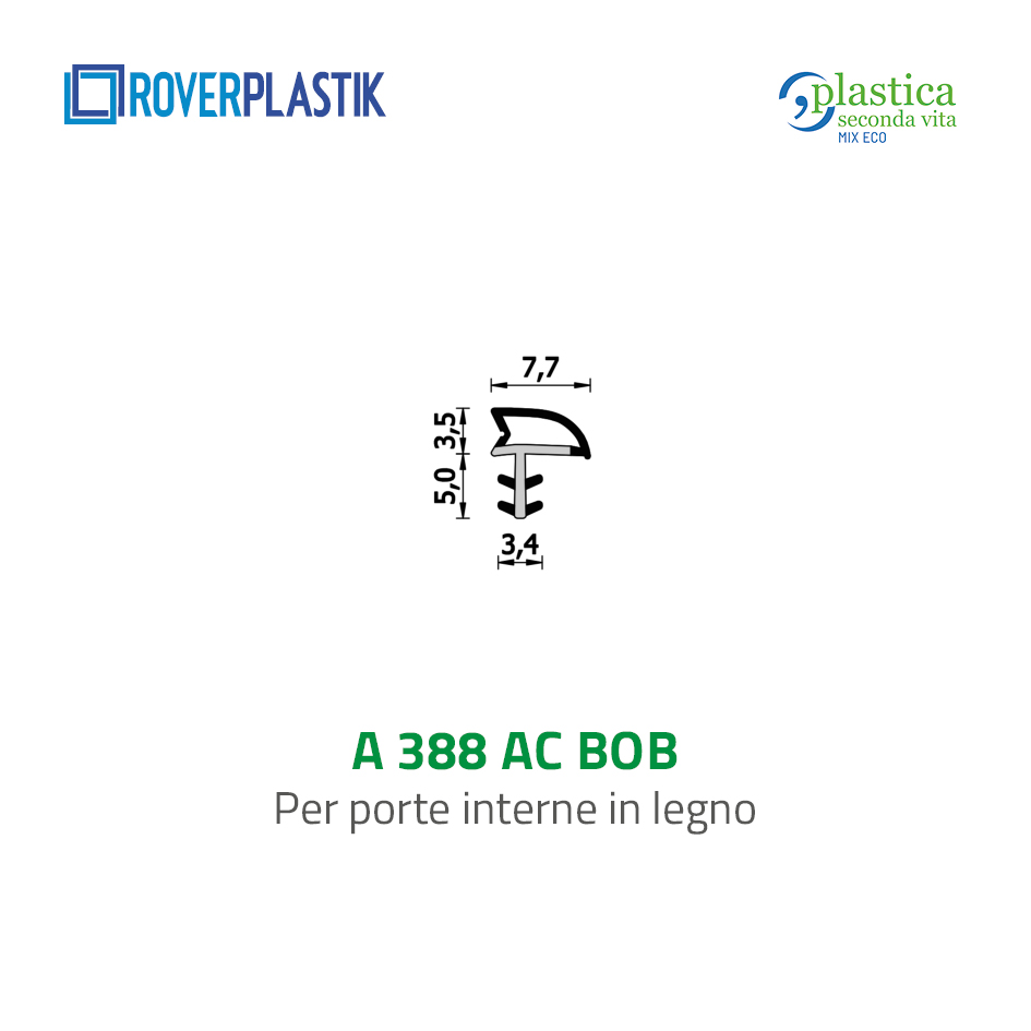 Guarnizione per porte interne in legno – 388 AC BOB