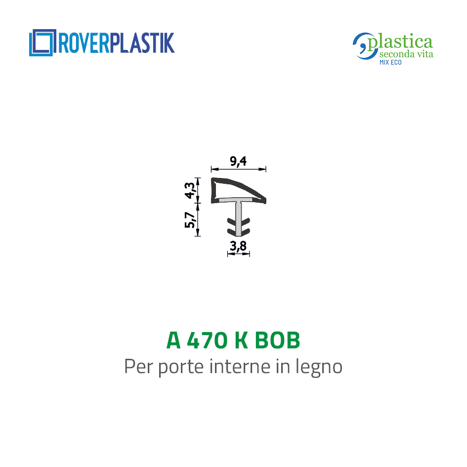 Guarnizione per porte interne in legno – 470 K BOB