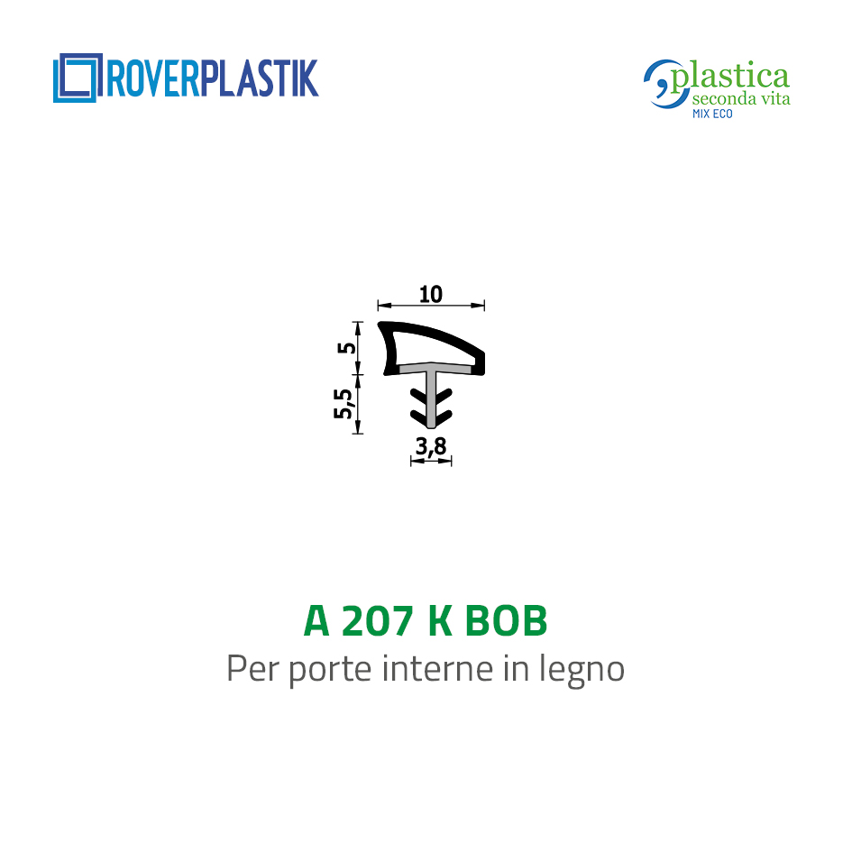 Guarnizione per porte interne in legno – 207 K BOB