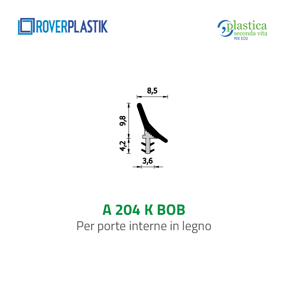 Guarnizione per porte interne in legno – 204 K BOB