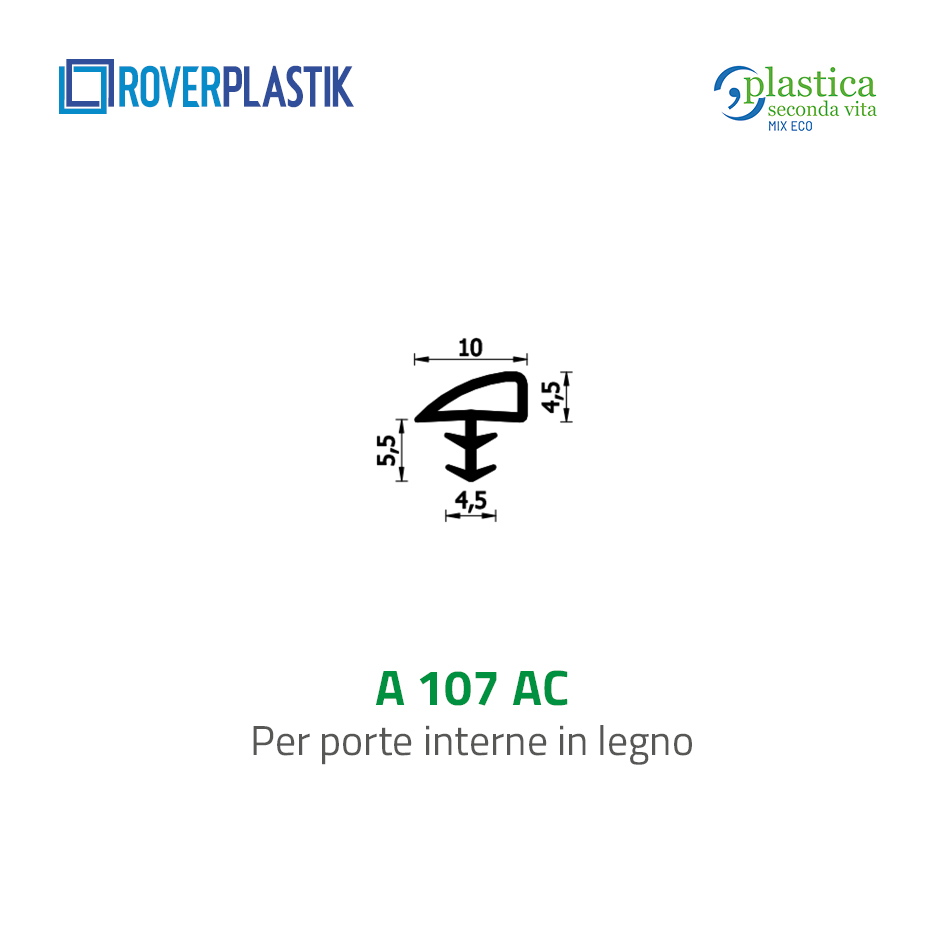 Guarnizione per porte interne in legno – 107 AC