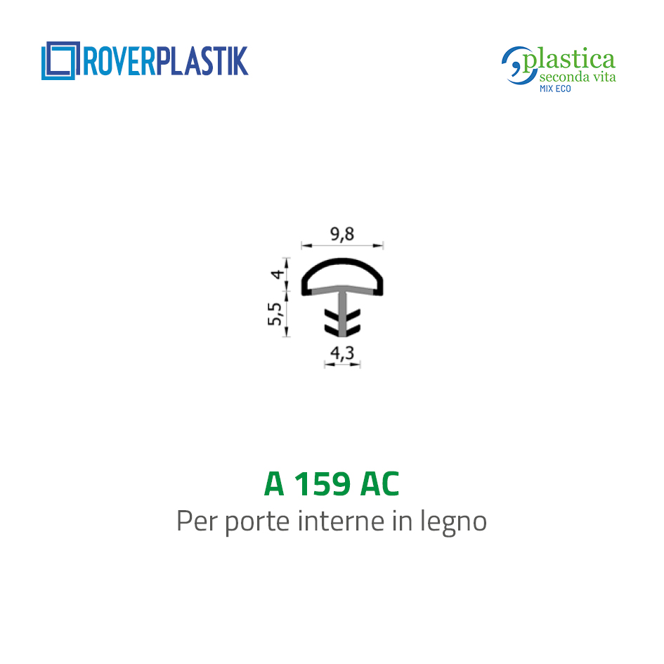 Guarnizione per porte interne in legno – A159 AC