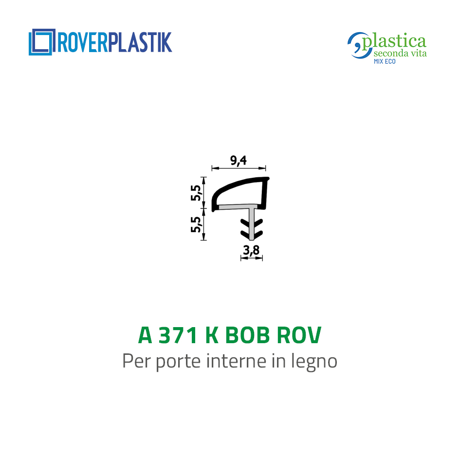 Guarnizione per porte interne in legno – 371 K BOB ROV
