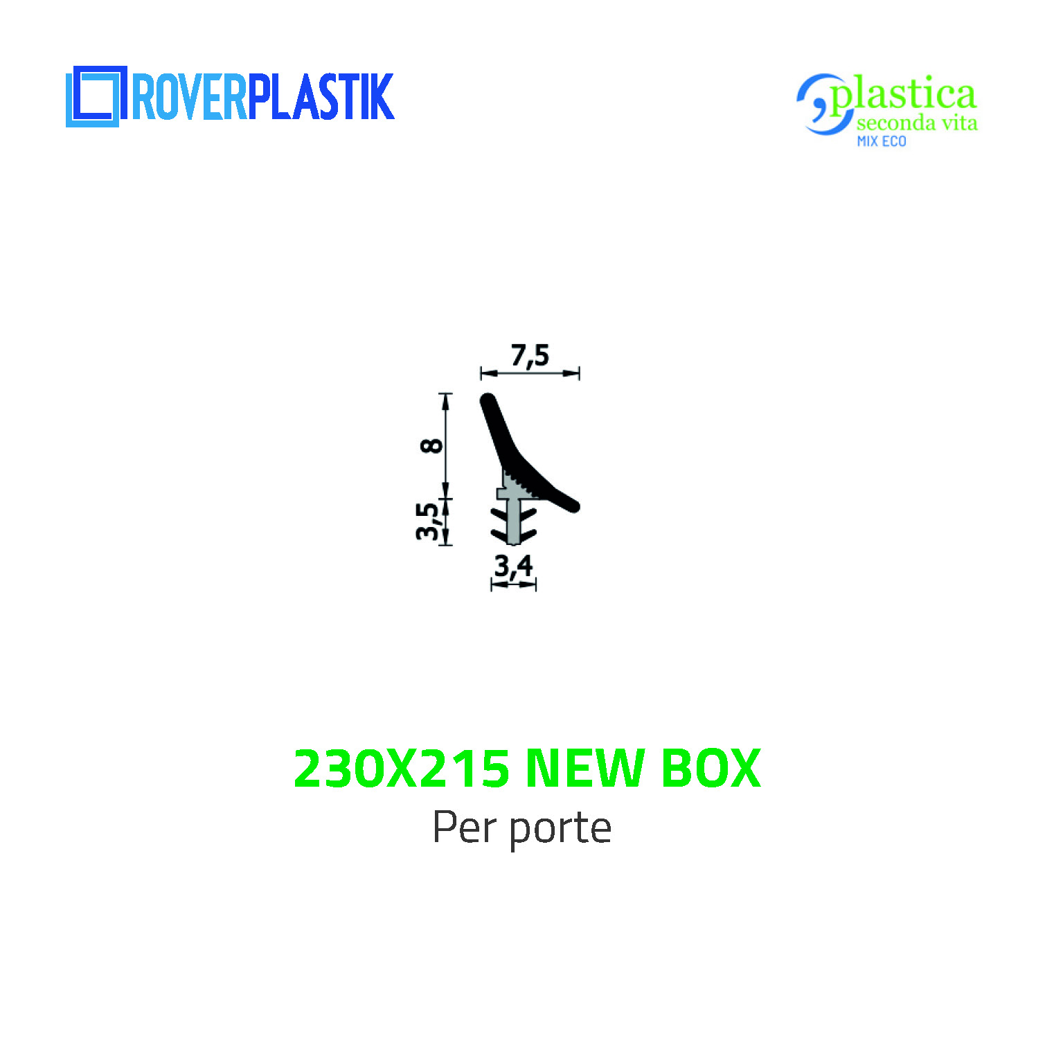 Guarnizione per porte – 230 x 215 New Box