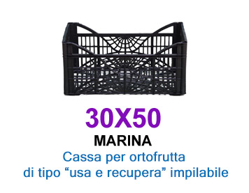 Cassa per ortofrutta usa e recupera – Marina