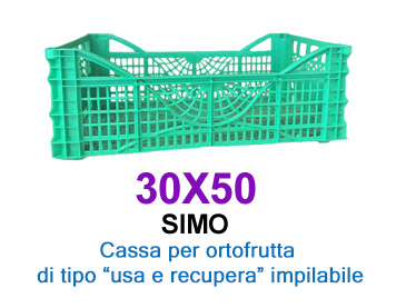 Cassa per ortofrutta usa e recupera – Simo