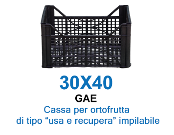 Cassa per ortofrutta usa e recupera – Gae