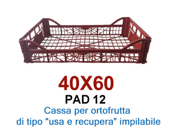 Cassa per ortofrutta usa e recupera – Pad 12