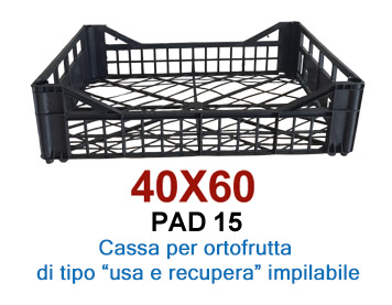 Cassa per ortofrutta usa e recupera – Pad 15