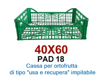 Cassa per ortofrutta usa e recupera – Pad 18