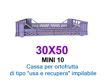 Cassa per ortofrutta usa e recupera – Mini Pad 10