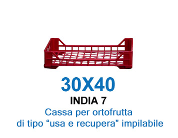 Cassa per ortofrutta usa e recupera – India