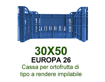 Cassa per ortofrutta riutilizzabile – Europa 26