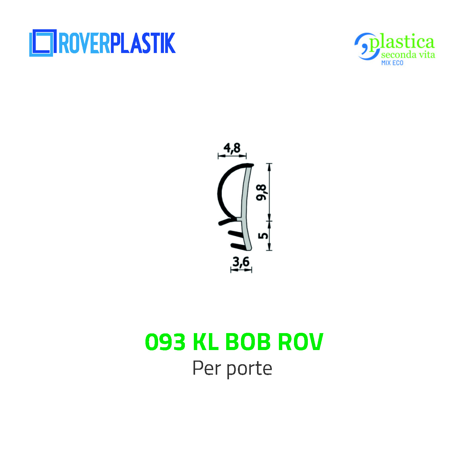 Guarnizione per porte – 093 KL BOB ROV