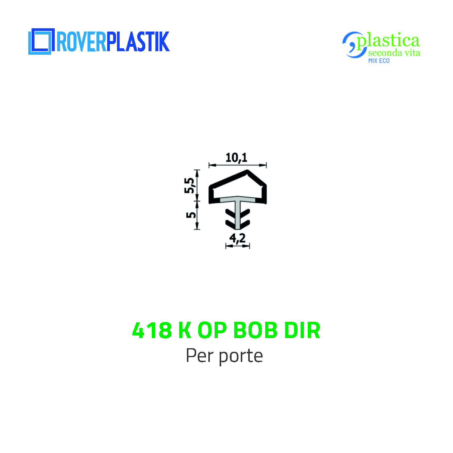 Guarnizione per porte – 418 K OP BOB DIR