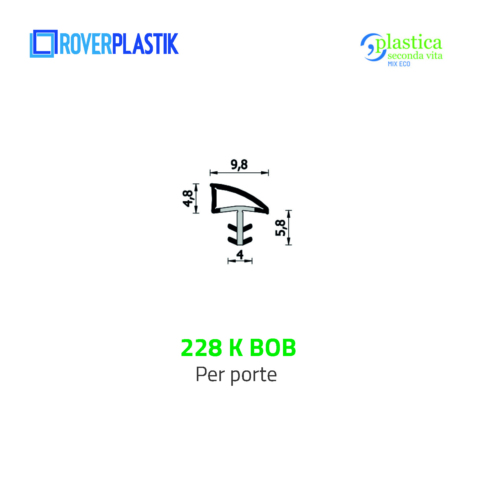 Guarnizione per porte – 228 K BOB