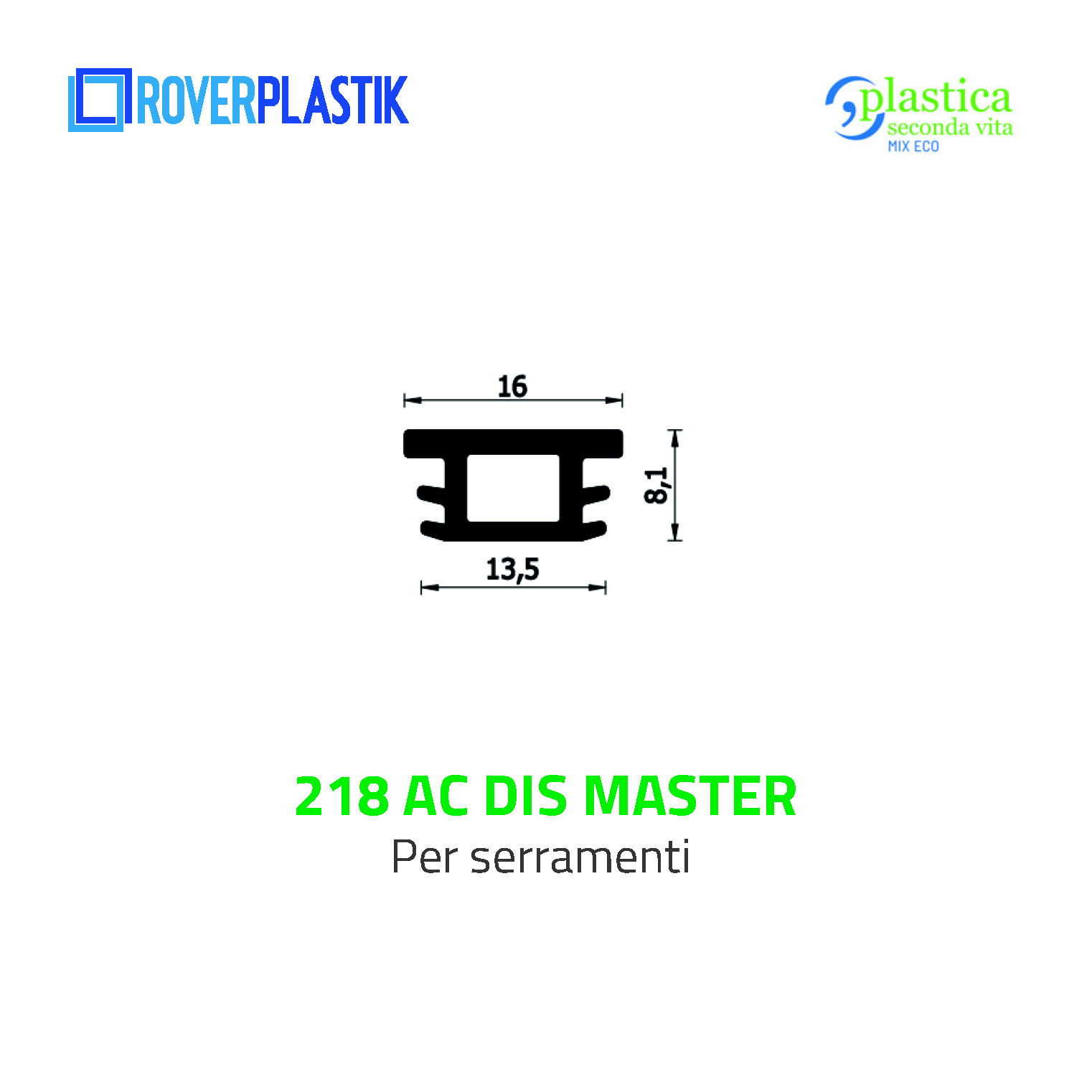 Guarnizione per finestre – 218 AC DIS MASTER