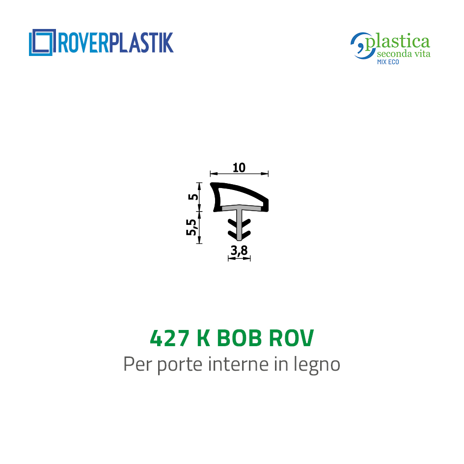 Guarnizione per porte interne in legno – 427 K BOB ROV