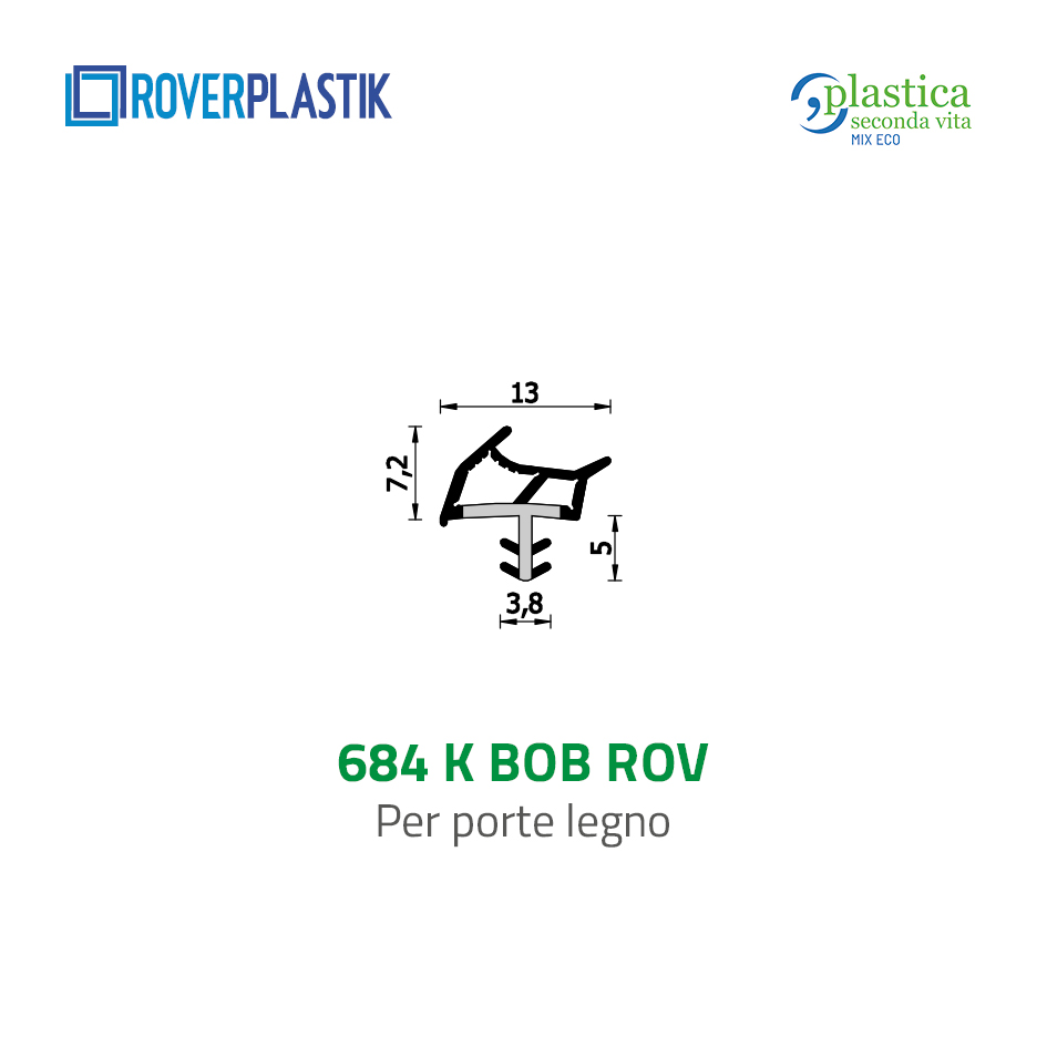 Guarnizione per porte in legno – 684 K BOB ROV