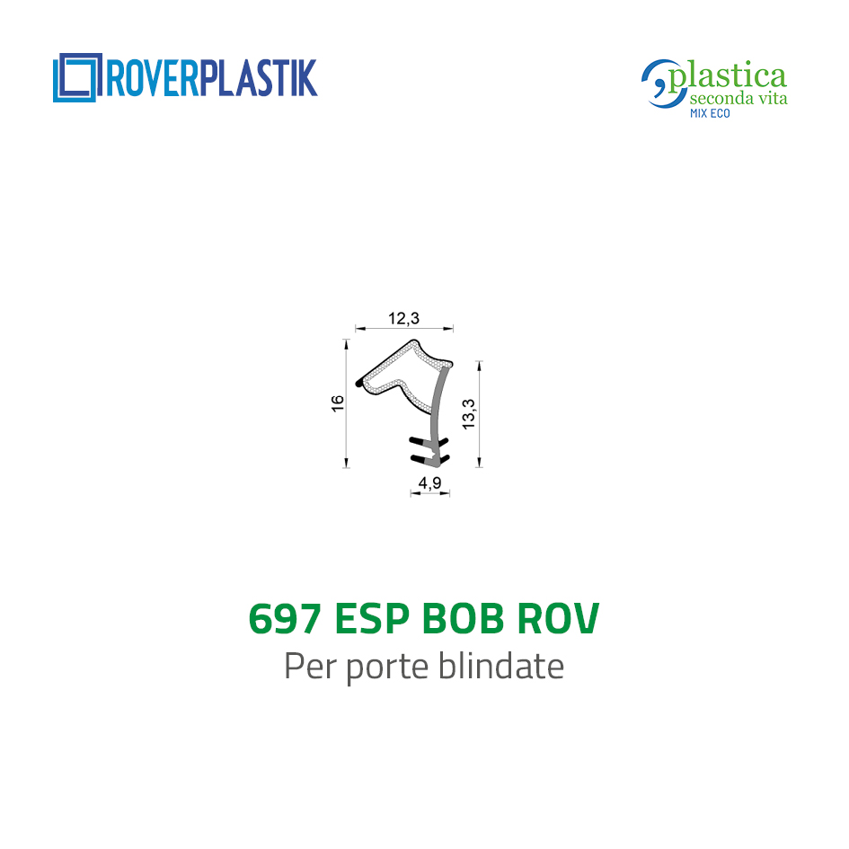 Guarnizione per porte in legno – 697 ESP BOB ROV