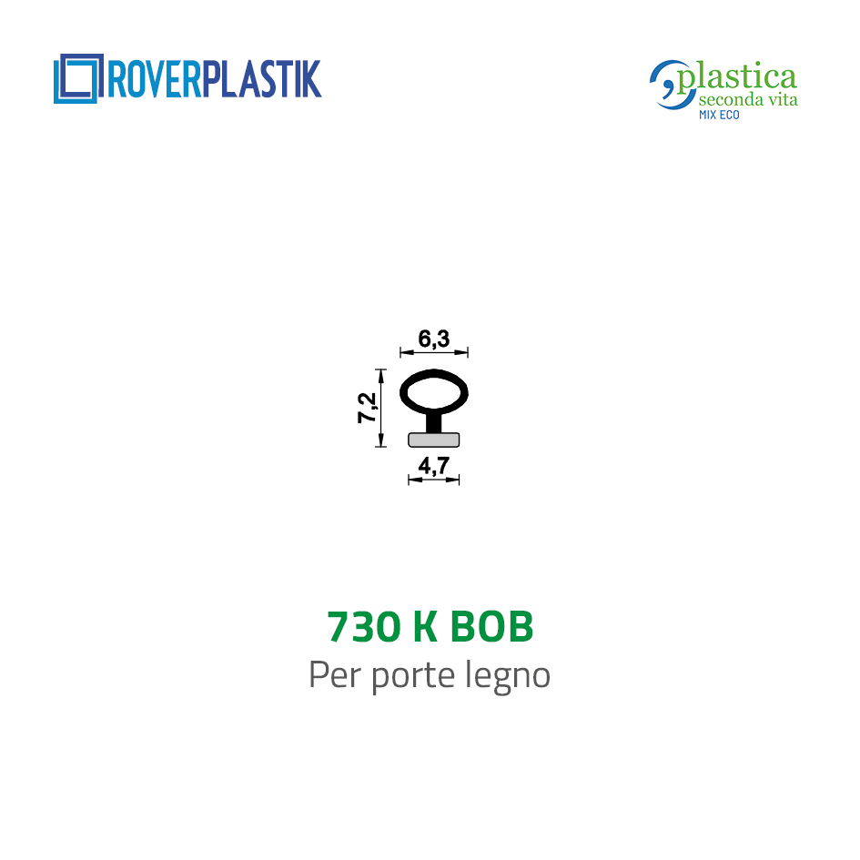 Guarnizione per porte in legno – 730 K BOB